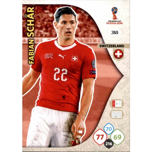 Panini WM Russia 2018 -  Nr. 318 - Fabian Schär - Team Mate