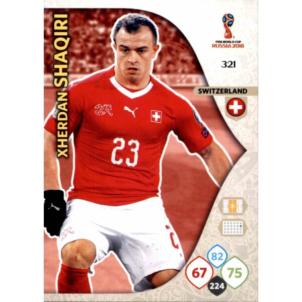 Panini WM Russia 2018 -  Nr. 321 - Xherdan Shaqiri - Team Mate