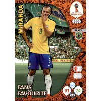 Panini WM Russia 2018 -  Nr. 365 - Miranda - Fans Favourite