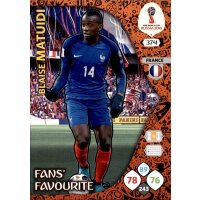 Panini WM Russia 2018 -  Nr. 374 - Blaise Matuidi - Fans...