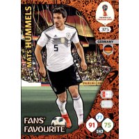 Panini WM Russia 2018 -  Nr. 375 - Mats Hummels - Fans...