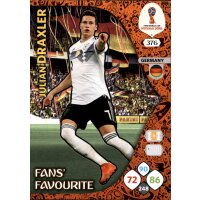 Panini WM Russia 2018 -  Nr. 376 - Julian Draxler - Fans...