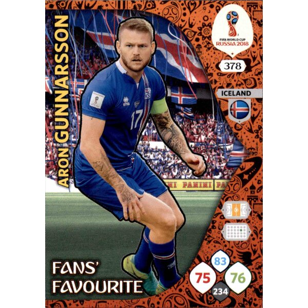 Panini WM Russia 2018 -  Nr. 378 - Aron Gunnarsson - Fans Favourite