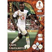 Panini WM Russia 2018 -  Nr. 394 - Sadio Mane - Fans...