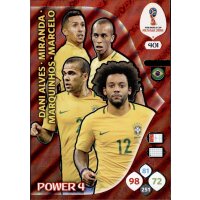 Panini WM Russia 2018 -  Nr. 401 - Brasilien - Power 4