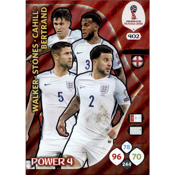 Panini WM Russia 2018 -  Nr. 402 - England - Power 4