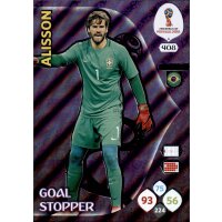 Panini WM Russia 2018 -  Nr. 408 - Alisson - Goal Stopper