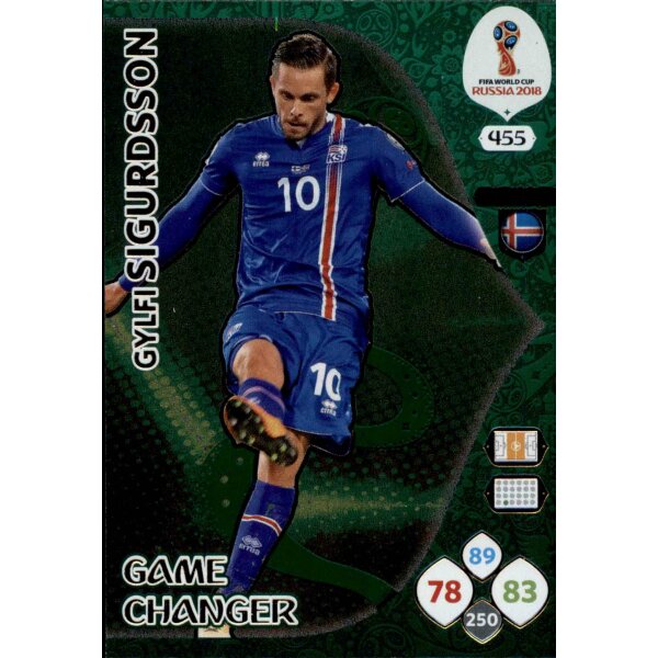 Panini WM Russia 2018 -  Nr. 455 - Gylfi Sigurdsson - Game Changer