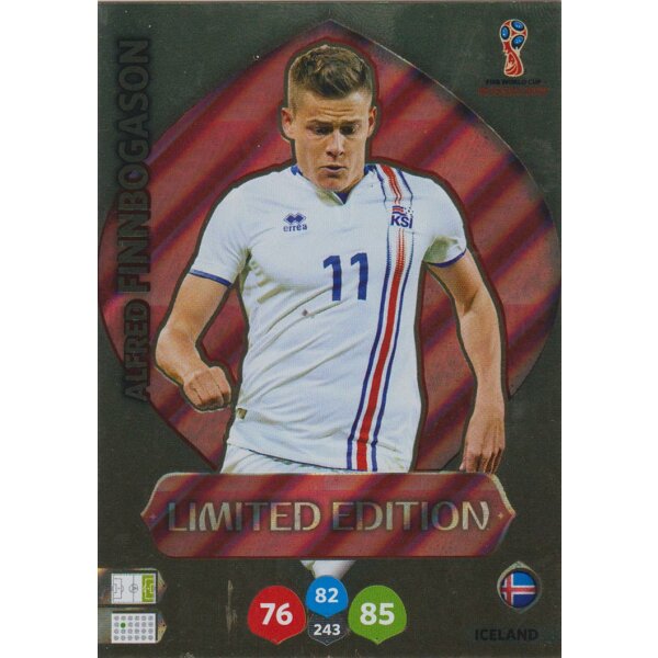 Panini WM Russia 2018 - LE10 - Alfred Finnbogason - Limitierte Edition