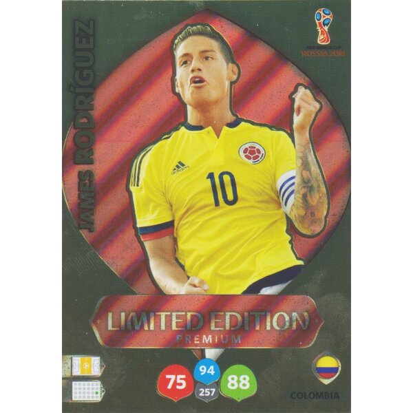 Panini WM Russia 2018 - LE31 - James Rodriguez - Limitierte Edition