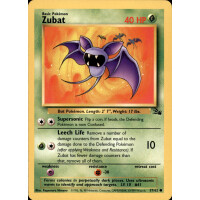 57/62 Zubat - Fossil - Englisch