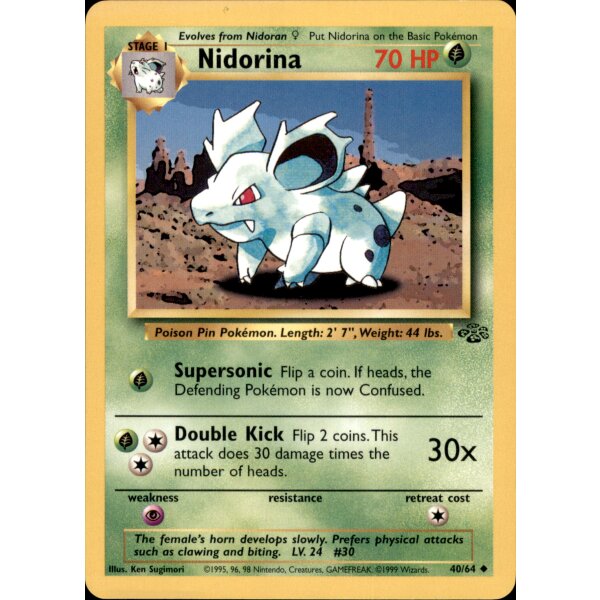 40/64 Nidorina - Jungle - Englisch - Unlimitiert