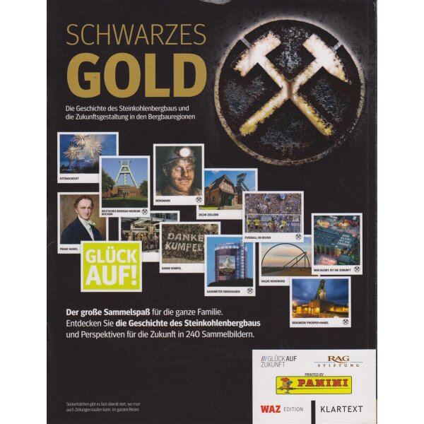 Schwarzes GOLD - Sammel Sticker - 1 Album