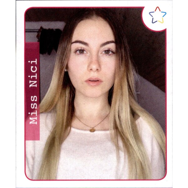 Sticker 25 - Panini - Webstars 2018 Girls - Miss Nici