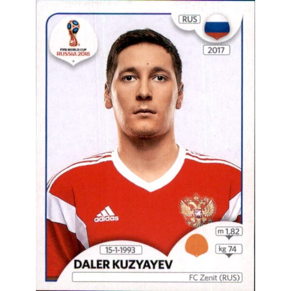 Panini WM 2018 - Sticker 48 - Daler Kuzyayev - Russland