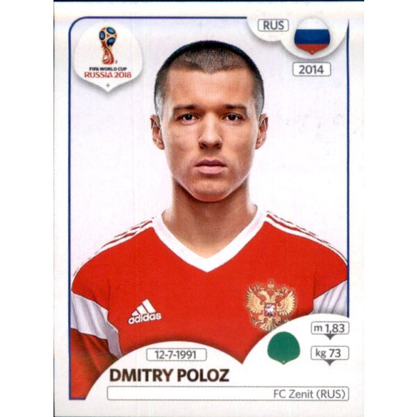 Panini WM 2018 - Sticker 49 - Dmitry Poloz - Russland