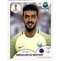 Panini WM 2018 - Sticker 54 - Abdullah Al-Mayouf -...