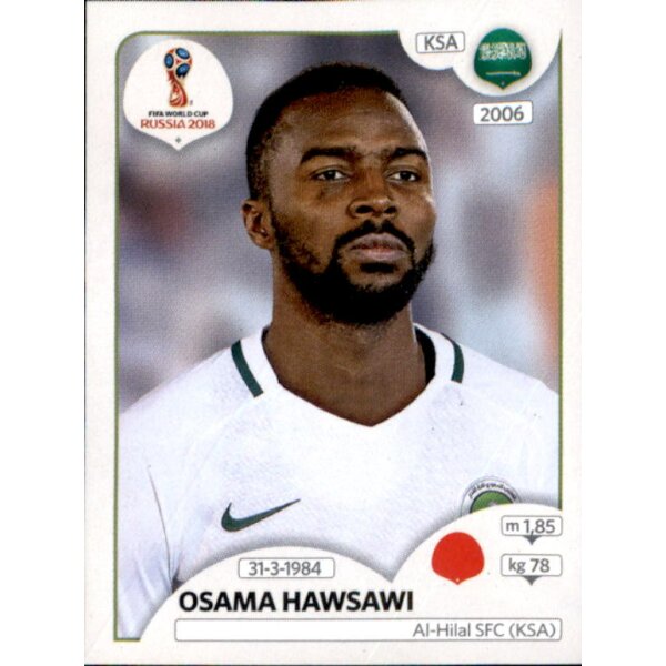 Panini WM 2018 - Sticker 55 - Osama Hawsawi - Saudi-Arabien