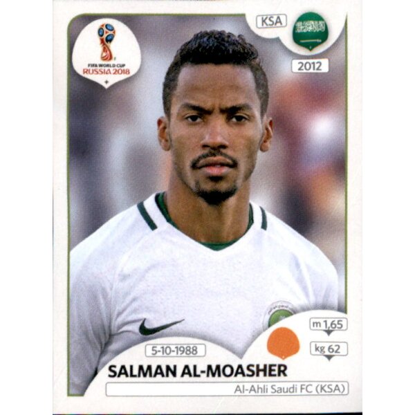 Panini WM 2018 - Sticker 65 - Salman Al-Moasher - Saudi-Arabien