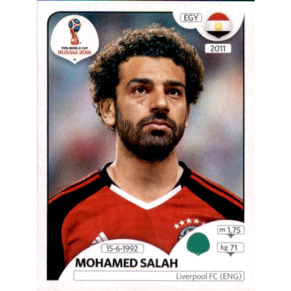 Panini WM 2018 - Sticker 90 - Mohamed Salah - Ägypten