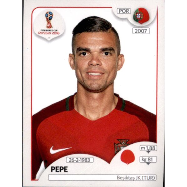 Panini WM 2018 - Sticker 116 - Pepe - Portugal