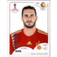 Panini WM 2018 - Sticker 144 - Koke - Spanien