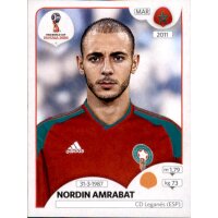 Panini WM 2018 - Sticker 164 - Nordin Amrabat - Marokko