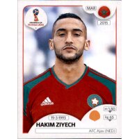Panini WM 2018 - Sticker 166 - Hakim Ziyech - Marokko