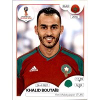 Panini WM 2018 - Sticker 168 - Khalid Boutaïb - Marokko