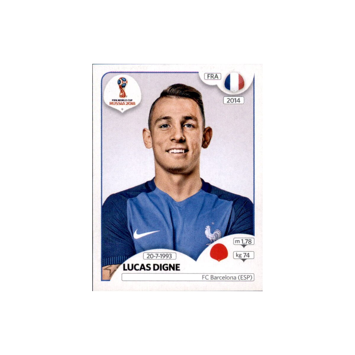 Panini Wm 2018 Sticker 196 Lucas Digne Frankreich 0 99