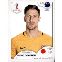 Panini WM 2018 - Sticker 216 - Milos Degenek - Australien