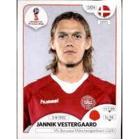 Panini WM 2018 - Sticker 255 - Jannik Vestergaard -...