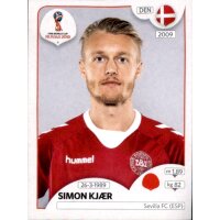 Panini WM 2018 - Sticker 256 - Simon Kjær -...