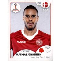 Panini WM 2018 - Sticker 259 - Mathias Jørgensen -...