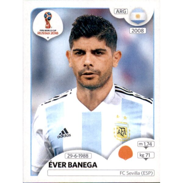 Panini WM 2018 - Sticker 285 - Éver Banega - Argentinien