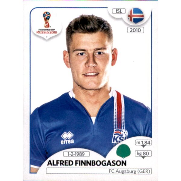 Panini WM 2018 - Sticker 308 - Alfred Finnbogason - Island