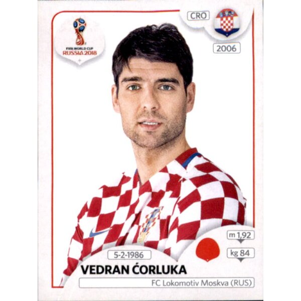 Panini WM 2018 - Sticker 320 - Vedran Corluka - Kroatien