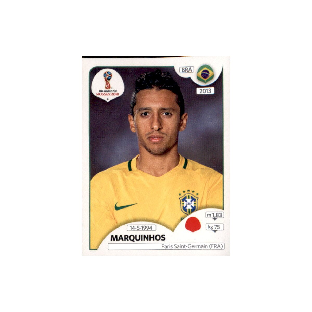 Panini Wm 2018 Sticker 359 Marquinhos Brasilien 0 69