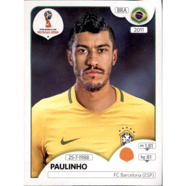 Panini WM 2018 - Sticker 362 - Paulinho - Brasilien, 0,69