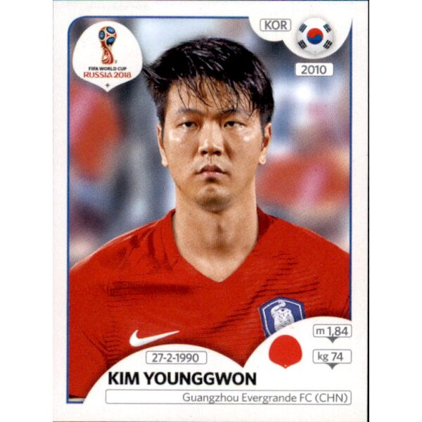 Panini WM 2018 - Sticker 495 - Kim Younggwon - Südkorea