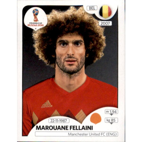 Panini WM 2018 - Sticker 523 - Marouane Fellaini - Belgien