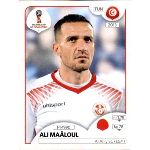 Panini WM 2018 - Sticker 555 - Ali Maâloul - Tunesien