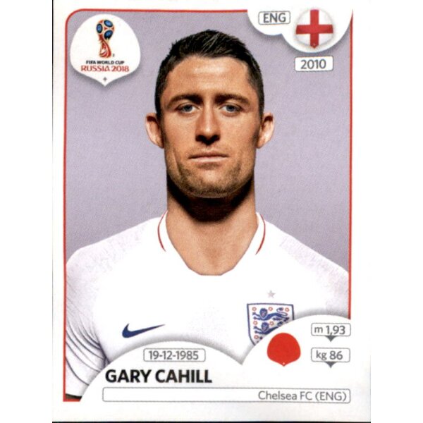 Panini WM 2018 - Sticker 576 - Gary Cahill - England