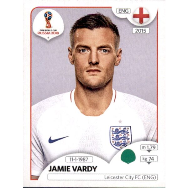 Panini WM 2018 - Sticker 591 - Jamie Vardy - England