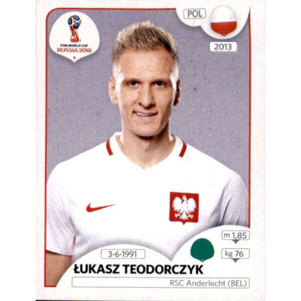 Panini WM 2018 - Sticker 610 - Lukasz Teodorczyk - Polen