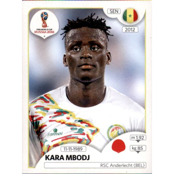 Panini WM 2018 - Sticker 615 - Kara Mbodji - Senegal