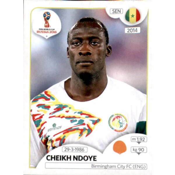 Panini WM 2018 - Sticker 623 - Cheikh Ndoye - Senegal