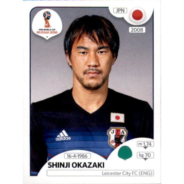 Panini WM 2018 - Sticker 669 - Shinji Okazaki - Japan