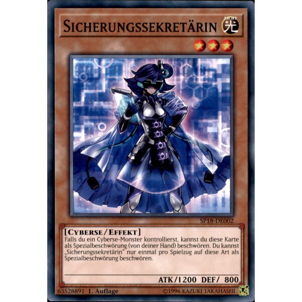 SP18-DE002 - Sicherungssekretärin - 1. Auflage