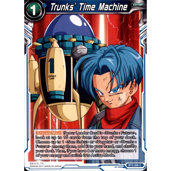 BT2-066 - Trunks Time Machine